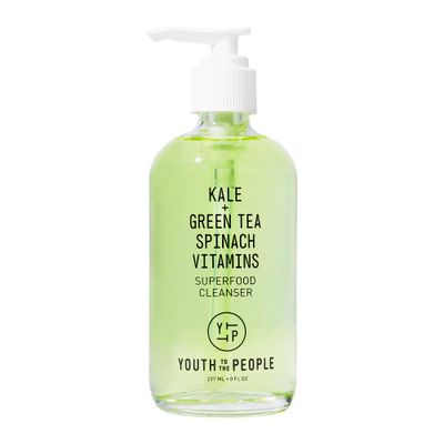 Youth To The People Superfood Facial Cleanser Full Size - Kale + Green Tea Daily Face Wash, Gentle Makeup Remover, with Soothing Antioxidants for Glowing Skin, pH Balance, Clean Pores 8 fl oz
